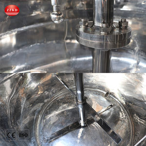 Cuve de mélange homogénéisatrice à vapeur électrique en acier inoxydable à double enveloppe pour liquides, capacité 200, 500, 1000 litres - Product Image 4