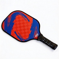 Vente directe d'usine Raquette de pickleball en fibre de verre matériau nid d'abeille fibre de carbone T700 12 mm d'épaisseur 220 g Adulte Enfant 0 trous