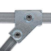 3 voies courtes de qualité supérieure pour Tube 25x25mm connecteur de Tube carré en fer mallleable Durable