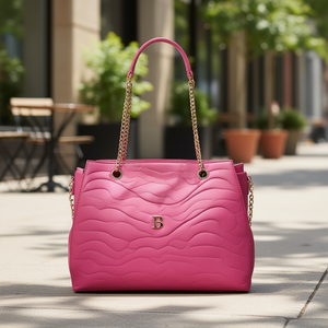 Bolso Tote Casual para Mujer Fana Alissa, Color Buganvilia, Correa de Cadena, Forro Acolchado de PU, M3768 - Product Image 2