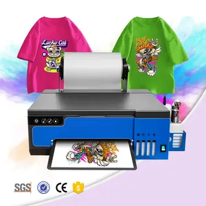 新款xp600 dtf打印机t恤打印机转印A4卷膜dtf a4印刷机带免费软件