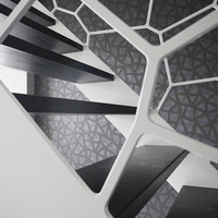 Escalier en fer à double poutre pour grenier intérieur, escaliers en acier et bois creux ou massif, sur mesure, fabrication et installation intégrées