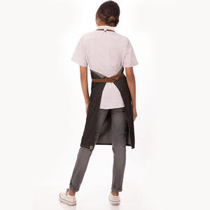 <span class=keywords><strong>Delantal</strong></span> <span class=keywords><strong>de</strong></span> Mezclilla Negro Resistente y Largo con Bolsillo para Bartenders, Pintores, Artistas Florales y Panaderías - Product Image 3