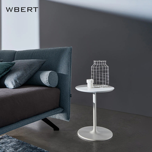 WBERT-Cama de matrimonio con respaldo de tela y marco de metal de madera maciza, cama doble de 2m, estilo italiano - Product Image 6