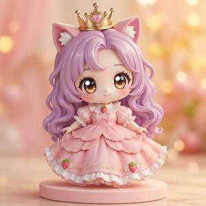 Caja Sorpresa <span class=keywords><strong>de</strong></span> Juguetes Misteriosos Kawaii Princess Dream, 6 Estilos, Figura <span class=keywords><strong>de</strong></span> PVC con Vestido <span class=keywords><strong>de</strong></span> Orejas <span class=keywords><strong>de</strong></span> Gato, Colección Personalizada, Decoración <span class=keywords><strong>de</strong></span> Escritorio, Venta al por Mayor - Product Image 1