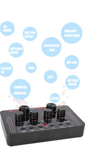 Interface audio <span class=keywords><strong>interne</strong></span> USB professionnelle Enregistrement en studio en direct <span class=keywords><strong>Carte</strong></span> <span class=keywords><strong>son</strong></span> V8 pour PC Téléphone portable Chante - Product Image 4