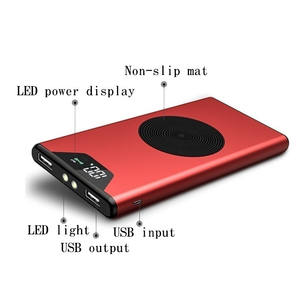 Caricabatterie Wireless <span class=keywords><strong>Portatile</strong></span> da 10000mAh, Stazione di Ricarica Esterna per Tutti gli <span class=keywords><strong>Smartphone</strong></span> - Product Image 5