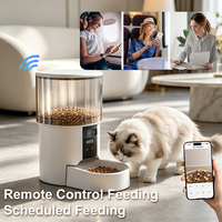 Nouveauté : Distributeur automatique de nourriture pour chat 4L, durable, moderne, avec minuterie, WiFi 2.4G, alimentation intelligente avec application