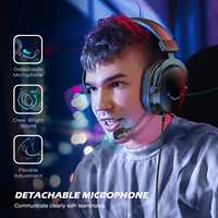Fifine H9 3.5mm réduction de bruit Gamer casque avec Microphone 7.1 canaux stéréo USB casque filaire jeu pour PC