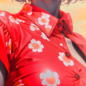 Impressões de Arte Personalizadas com Tinta Neon Azul/Vermelha, Pôster de Personagem de Anime Manga com Fluorescência que Brilha no Escuro com Luz UV - Product Image 4