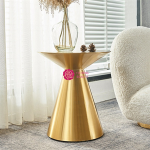 <span class=keywords><strong>Tavolino</strong></span> Rotondo di Lusso in Acciaio Inossidabile Yicheng <span class=keywords><strong>per</strong></span> Soggiorno, <span class=keywords><strong>Tavolino</strong></span> Moderno <span class=keywords><strong>per</strong></span> Salone di Bellezza e Reception in Vendita - Product Image 5