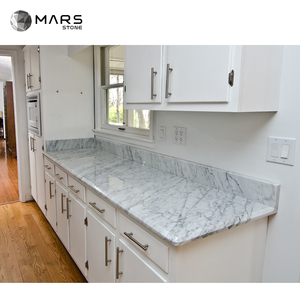 Azulejos de Porcelana de Gran Formato con Aspecto de Mármol Blanco Súper Clásico de 3200x1600 mm para Encimeras - Product Image 3