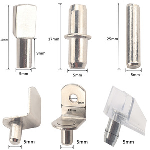 IQIHUI Shelf Pins Kit 160Pcs <b>6</b> Styles Stainless Steel A6132 Series For Cabinet <b>Drawer</b> Support - Product Image 5