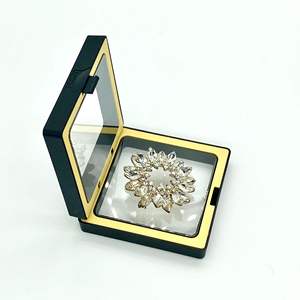 新款设计定制标志时尚手链项链戒指包装盒3D pe膜双色展示礼品首饰盒 - Product Image 2