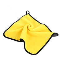 Premium Plush Edgeless Microfiber Towel, Ultra Soft Portable Super Absorbent Auto Detailing Car Wash Drying Cleaning Cloth
