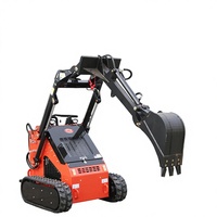Mini-chargeuse compacte hydraulique multifonctionnelle 460 kg 480 kg, chargeuse sur pneus/chenilles, vente de chargeuses sur pneus/chenilles, CE/EPA