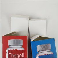 Emballage en papier personnalisé écologique pour compléments alimentaires, faible MOQ, CMJN, prix bas, pelliculage mat, gaufrage pour médicaments