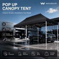 Tente de réception pliable imperméable personnalisable avec impression de logo pour événements, salons professionnels et usages commerciaux