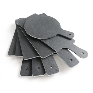 Usine En Gros Écologique Deli Fournitures Viande <span class=keywords><strong>Fromage</strong></span> Plateaux Noir Circulaire <span class=keywords><strong>Ardoise</strong></span> Poignées Durable Non Toxique Cuisine Partie - Product Image 3