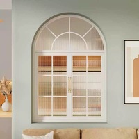 Ventana Abatible de Aluminio con Marco Estrecho y Diseño de Rejilla Colonial, Resistente al Viento, Alto Rendimiento, Estándar AS2047