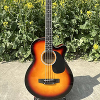 Aiersi Brand Wholesale Factory Price Sunburst Color 4 String Electric Acoustic Bass China Made Musical Instrument