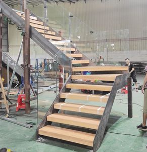 <span class=keywords><strong>Escalera</strong></span> de viga recta de Pedal de <span class=keywords><strong>madera</strong></span> de nogal negro directamente personalizada para Loft en el segundo piso de <span class=keywords><strong>escalera</strong></span> dúplex de acero y <span class=keywords><strong>madera</strong></span> - Product Image 4