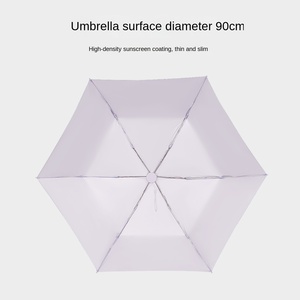 Paraguas Ultraligero de 6 Varillas con Protección UV, Parasol y Paraguas, Diseño Compacto y Portátil de Doble Uso - Product Image 4