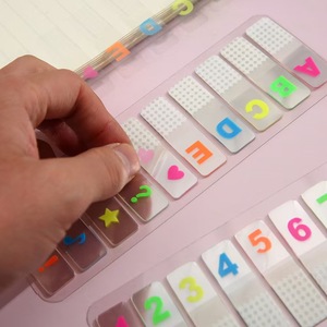 Trong suốt sáng tạo cá nhân âm nhạc Lưu ý ghi chú dán bảng chữ cái nhãn chỉ số phân loại cho Back-to-School yếu tố cần thiết ghi nhớ - Product Image 3