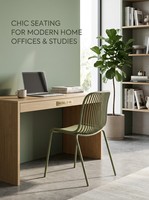 Chaise de salle à manger élégante en plastique PP, empilable et peu encombrante, avec dossier côtelé, idéale pour bistrot, café, intérieur, extérieur et jardin