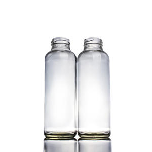 Bouteille en verre <span class=keywords><strong>Voss</strong></span> transparente blanche haute brillance pour boissons énergisantes, jus, boissons, <span class=keywords><strong>eau</strong></span> minérale, avec impression sérigraphique et bouchon à vis - Product Image 5