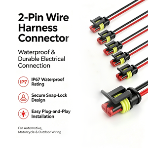 Konektor Kabel 2 Pin Tahan Air 16 AWG Male Female Plug Harness Otomotif untuk Sambungan Listrik Mobil Truk Kapal - Product Image 2