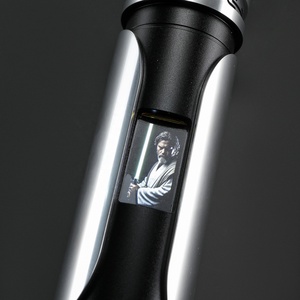 Nexussabers Nouveau Sabre Laser à Tige Métallique en Cuivre avec Chambre à Cristal Rotative, Support de Balayage Fluide, Écran LED Modulable, Épée Laser - Product Image 5