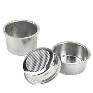 Logo personnalisé en acier inoxydable 51mm 53mm 58mm Accessoires pour expresso Porte-filtre sans fond pour panier de filtre à café Porte-filtre - Product Image 1