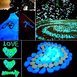 Pierres de jardin lumineuses colorées 2026 – Guides nocturnes pour allées, <span class=keywords><strong>galets</strong></span> phosphorescents arc-en-ciel pour décoration extérieure, finition brillante - Product Image 6