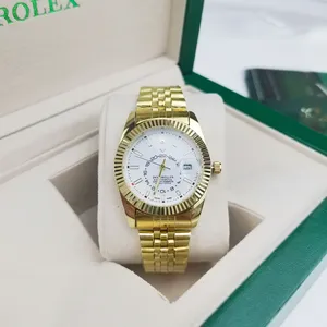 Hoàn toàn tự động thạch anh xem chất lượng cao thép không gỉ quyến rũ 36mm nhiệt đới lịch kinh doanh của nam giới Đồng hồ đeo tay cho bán buôn - Product Image 3