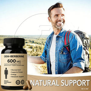 Extrait de thé de berbérine de marque privée chlorhydrate de berbérine Hcl suppléments d'ingrédients capsules de berbérine - Product Image 5
