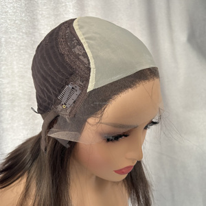 Perruque juive de haute qualité en cheveux humains, perruque casher à dentelle frontale, perruque juive faite à la main, adaptée aux femmes - Product Image 4