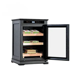 RW-138C 500 Stuks Kleine Sigarendisplay Humidor Kast Met Watertank Bevochtiging