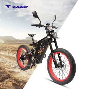 Vélos électriques tout-terrain pour adultes TXED de haute qualité avec batterie au lithium 52V/15Ah, cadre en alliage d'aluminium de 24 pouces et pneus larges - Product Image 1
