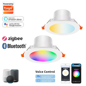 현대 10w Rgbw 스마트 와이파이 <span class=keywords><strong>Led</strong></span> 천장 램프 응용 프로그램 원격 제어 Tuya 알루미늄 다운 라이트 홈 오피스 - Product Image 5