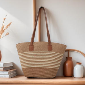 Bolso de mano informal abierto de gran capacidad para mujer, forro de poliéster, diseño ecológico para viajes en la <span class=keywords><strong>playa</strong></span> - Product Image 4