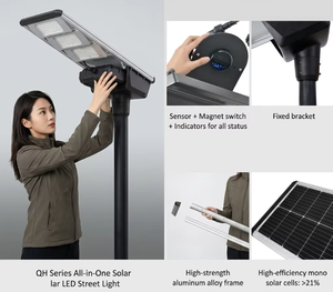 Luces Solares para Exteriores de 60W, Todo en Uno, Resistentes al Agua IP66, Lámpara LED para Carreteras, 12 Años de Calidad de Fábrica - Product Image 5