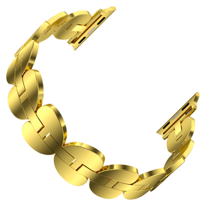 Keepwin di lusso a forma di cuore solido 304L acciaio inossidabile cinturino per gioielli fibbia cinturino per <span class=keywords><strong>Apple</strong></span> iWatch 9 8 7 <span class=keywords><strong>6</strong></span> 5 4 3 2 1 SE - Product Image 5