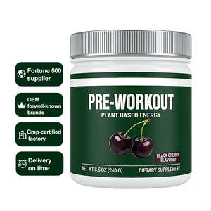 Poudre pré-entraînement végétalienne sans OGM à marque privée OEM, nutrition sportive superalimentaire premium pour le soutien de l'entraînement - Product Image 3