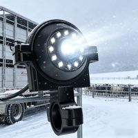 Caméra de recul pour camion lourd avec assistance au stationnement et vision nocturne IR AHD 1080P montée latéralement, pour remorque HGV 9V-36V, étanche à la poussière IP68