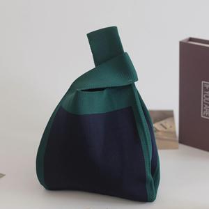 Bolso de Mano de Diseño Moderno para Mujer, con Patrón de Rayas, para Viajes y Compras, Tejido - Product Image 3