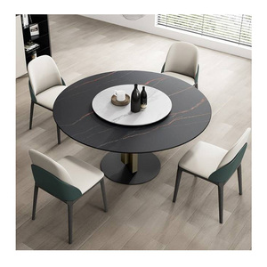 Modern Luxury Square Contemporary Nordic Style Dining Table with Stainless Steel Base <strong>Marble</strong> <strong>Top</strong> for Home Hotel Use 4-Seater - Product Image 6