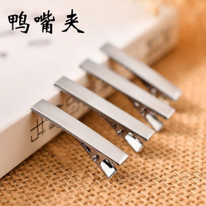 Pinces à cheveux carrées en métal, petites, plaquées, accessoires pour cheveux, fournitures d'artisanat - Product Image 3