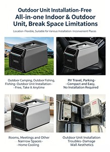 <span class=keywords><strong>Climatiseur</strong></span> portable 2 en 1, refroidissement et chauffage, unité de climatisation extérieure sans installation pour le camping, le camping-car, la voiture, la maison, le bureau - Product Image 6
