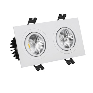 Foco <span class=keywords><strong>LED</strong></span> Cuadrado de 10w con Dos Cabezales Móviles y Carcasa de Aluminio, Precio Económico de Fábrica en China - Product Image 2